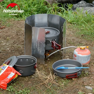 Naturehike กระจกบังลมแบบพับได ้ สําหรับเตาไฟตั ้ งแคมป ์ กลางแจ ้ ง