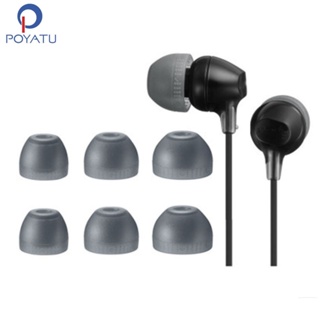 Poyatu จุกหูฟังซิลิโคน สําหรับ SONY MDR-EX150AP MDR-EX250AP S M L