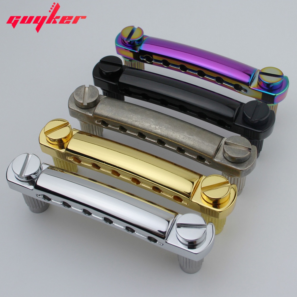 GUYKER Guitar Stop Bar Tailpiece พร้อม Anchors และ Studs สําหรับกีตาร์ LP SG