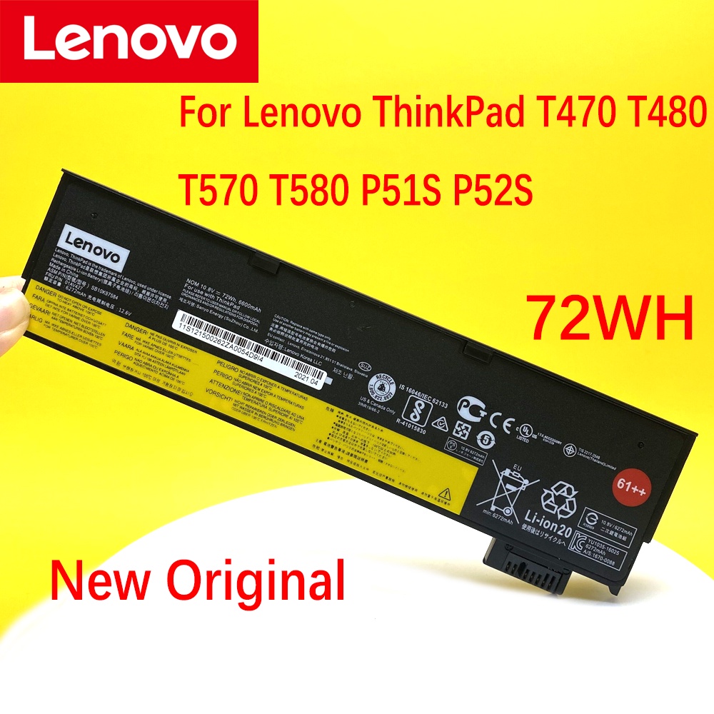 ใหม่เดิม Lenovo ThinkPad T470 T480 T570 T580 P51S P52S 61 01AV423 01AV424 01AV425 01AV426 01AV427 01