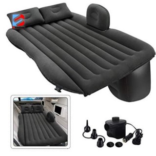 Car Inflatable Air Bed with Air pump with Two Air Pillows