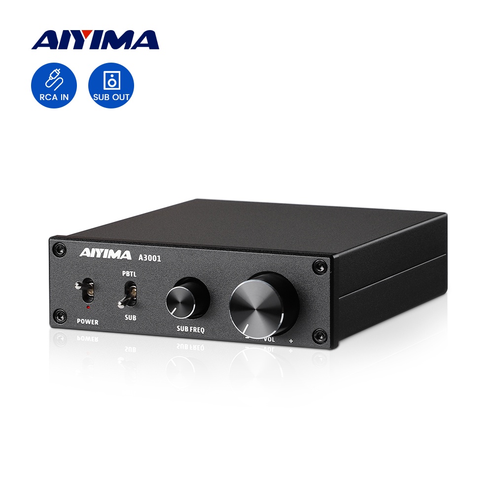 Aiyima A3001 เครื่องขยายเสียงซับวูฟเฟอร์ TPA3255D2 300W HIFI โมโน ช่องสัญญาณเสียง สําหรับบ้าน