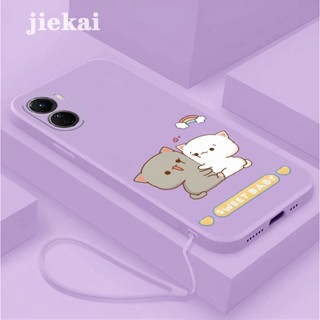 เคส VIVO Y16 เคสโทรศัพท์ ซิลิโคน กันกระแทก ดีไซน์ใหม่ การ์ตูนแมวน่ารัก