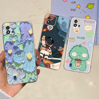 เคสโทรศัพท์มือถือ ซิลิโคนนิ่ม TPU ใส ลายดอกไม้ สําหรับ Realme C11 Realme RMX3231 C 11 2021 2021