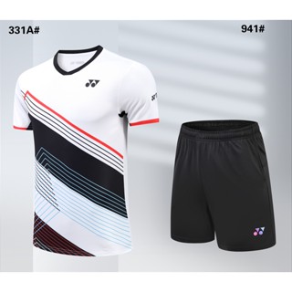 Yonex ใหม่ ชุดเสื้อยืดกีฬาแบดมินตัน ระบายอากาศ แบบแห้งเร็ว แฟชั่นสําหรับผู้ชาย และผู้หญิง 2023