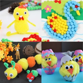 [10 มม.] ลูกบอลขนเฟอร์ ขนาดเล็ก หลากสี 300 ลูก แฮนด์เมด diy สําหรับตกแต่งบ้าน