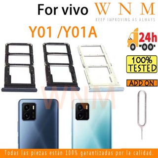 ใหม่ อะแดปเตอร์ช่องใส่ซิมการ์ด SD แบบเปลี่ยน สําหรับ vivo Y01 Y01A