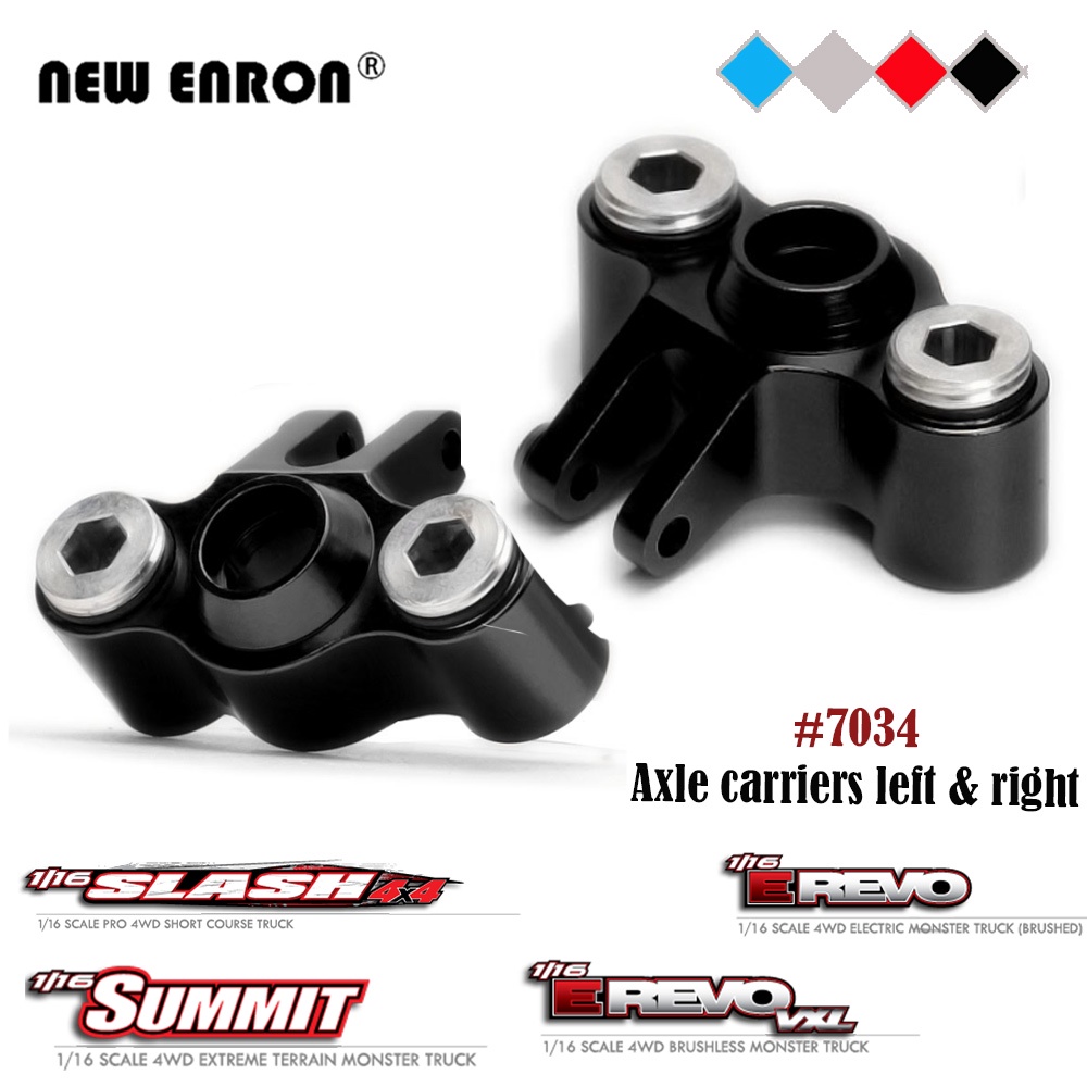 ด้านหน้าด้านหลังซ้ายและขวาเพลา Carriers Knuckle Arm 7034 สําหรับรถ RC 1/16 Traxxas ERevo VXL 71054 7