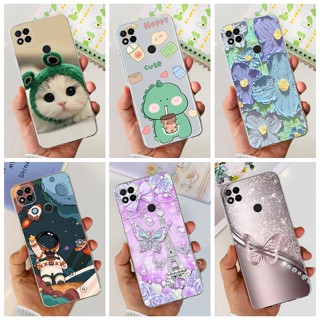 เคสโทรศัพท์ซิลิโคน TPU แบบนิ่ม ลายไดโนเสาร์ นักบินอวกาศ สําหรับ Xiaomi Redmi 9C 9 (Inida) Redmi9C NFC