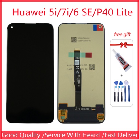 สําหรับ Huawei P40 Lite JNY-LX1 จอแสดงผล LCD 10 หน้าจอสัมผัสสําหรับ Nova 7i JNY-LX2, P 40 Lite หน้าจ