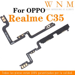 ใหม่ สายแพสวิตช์ปุ่มเปิด ปิด สายแพ แบบเปลี่ยน สําหรับ Oppo Realme C35 RMX3511