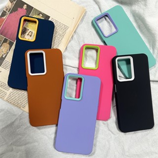 เคสโทรศัพท์มือถือแบบนิ่ม TPU กันกระแทก สีไฮบริด สําหรับ Samsung Galaxy A14 A54 A34 A10