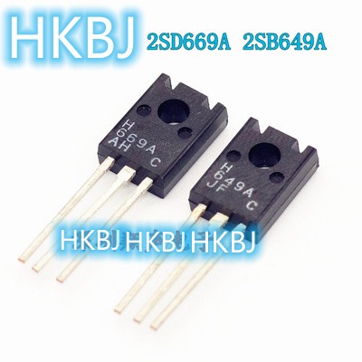 10 ชิ้น ( 5 ชิ้น H669A + 5 ชิ้น H649A ) TO-126F 669A 649A TO126 ทรานซิสเตอร์ใหม่บน HKBJ