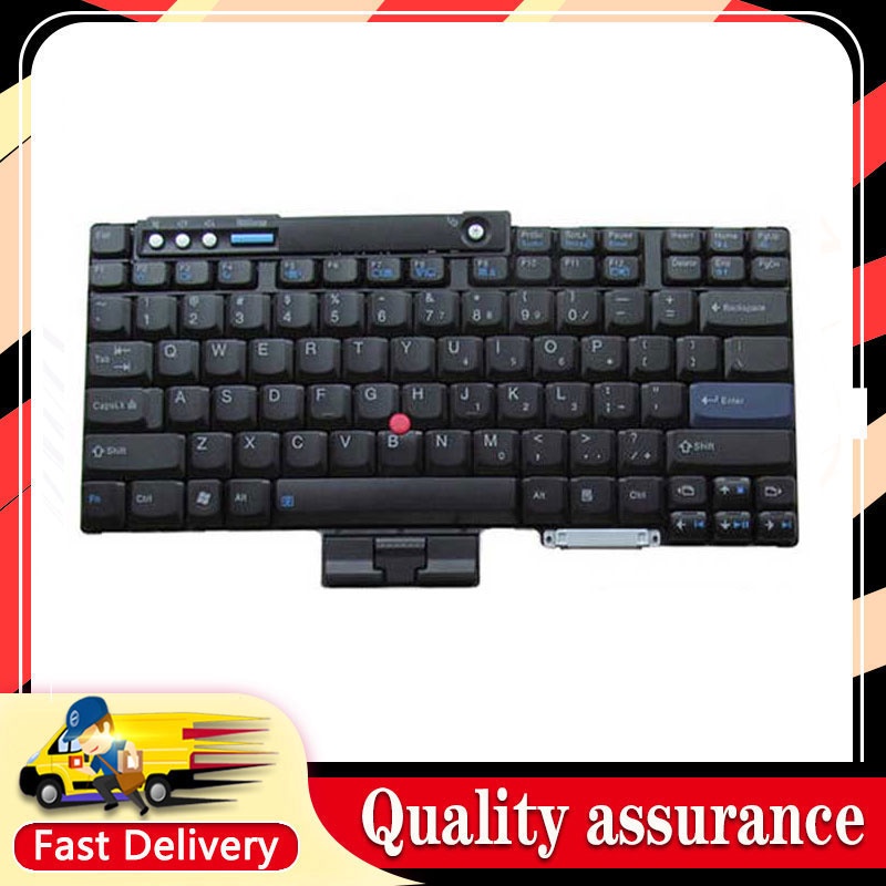 เปลี่ยนแป้นพิมพ์แล็ปท็อปสําหรับ Lenovo IBM ThinkPad X60 X60S X61 X61S T400 T60 T61 คีย์บอร์ด,มือสอง