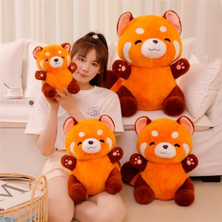 ใหม่ ตุ๊กตาฟิกเกอร์ อนิเมะ Red Panda ขนปุย แรคคูน สีแดง ของเล่นสําหรับเด็ก