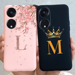 เคสโทรศัพท์ซิลิโคน TPU แบบนิ่ม ลายตัวอักษร สําหรับ OPPO Reno8 T 5G CPH2505 Reno8T Reno 8T 5G