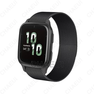 สายนาฬิกาข้อมือ สแตนเลส โลหะ สําหรับ Garmin Venu Sq / Sq 2 Music