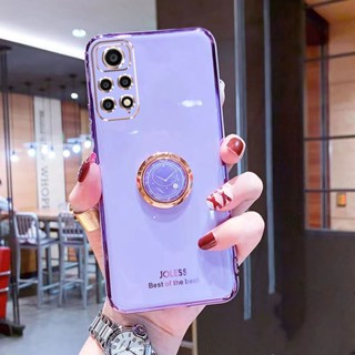 เคสโทรศัพท์สําหรับ Xiaomi Redmi Note 11 11S 10S 9S 10 7 8 9 Pro 4G 5Gมือถือแบบนิ่ม กันกระแทก พร้อมแหวนขาตั้ง