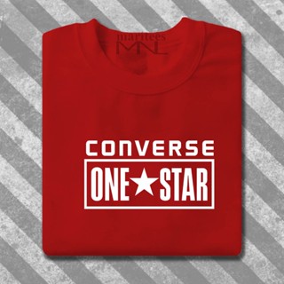 CONVERSE ONE STAR HIGH QUALITY PRINTED UNISEX ROUND TEES T SHIRT FOR KIDS AND ADULT_01