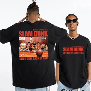 tshirt Tee เสื้อยืดใหม่ปี 2022 อนิเมะญี่ปุ่น Slam Dunk ผู้ชายเสื้อยืดผู้หญิงแฟชั่นฤดูร้อนเสื้อทีแขนสั้นเสื้อยืดแขนสั้น U