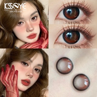 KSSEYE คอนแทคเลนส์สีตาแก้วประจำปีนักเรียนสีเครื่องสำอางค์สำหรับความชุ่มชื้นใสนุ่มคอนแทคเลนส์ Hydrophilic, คอนแทคเลนส์ด้วยสารละลาย