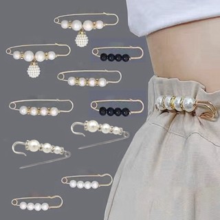 HOT_ ดอกไม้ผู้หญิงเข็มกลัด Pin Shining Faux Pearls เข็มกลัดความปลอดภัยเครื่องแต่งกายอุปกรณ์เสริม