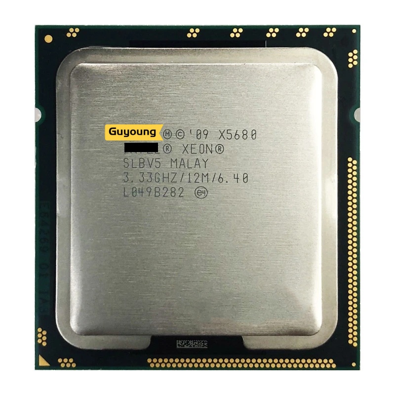 โปรเซสเซอร์เซิร์ฟเวอร์ Xeon X5680 3.33GHz LGA 1366 12MB L3 Cache หกคอร์