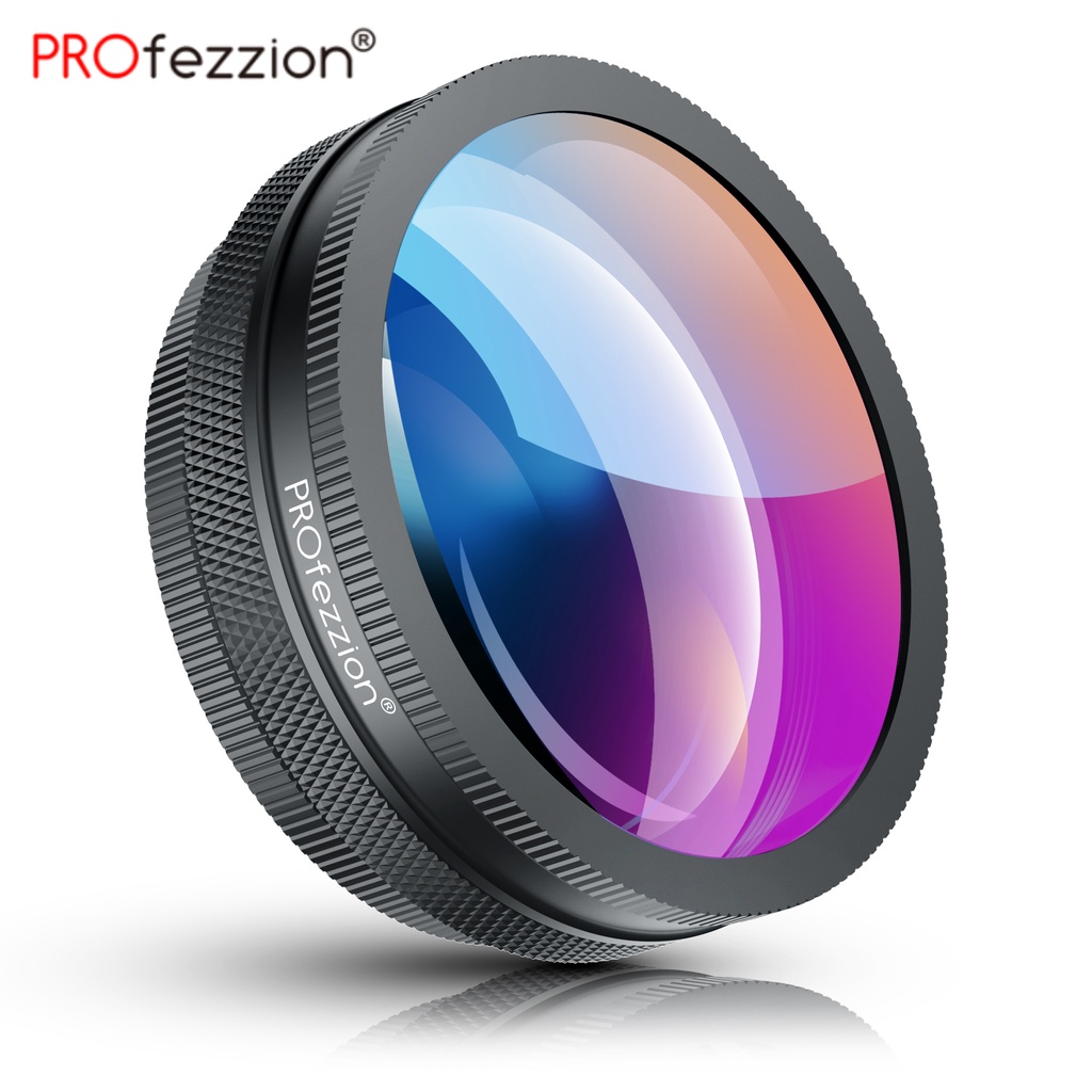 PROfezzion ทูอินวัน เลนส์กล้องเสริมมุมกว้าง / มาโคร สำหรับกล้อง Sony ZV-1 RX100M7 RX100M6 RX100M5 DSC- RX100 VII VI V และอื่นๆ