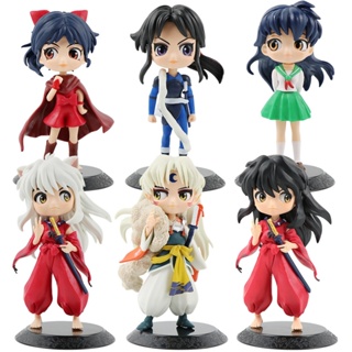 โมเดลฟิกเกอร์ PVC รูปปั้นอนิเมะ Inuyasha Sesshoumaru Kagome เหมาะกับของขวัญคริสต์มาส ของเล่นสําหรับเด็ก และผู้ใหญ่