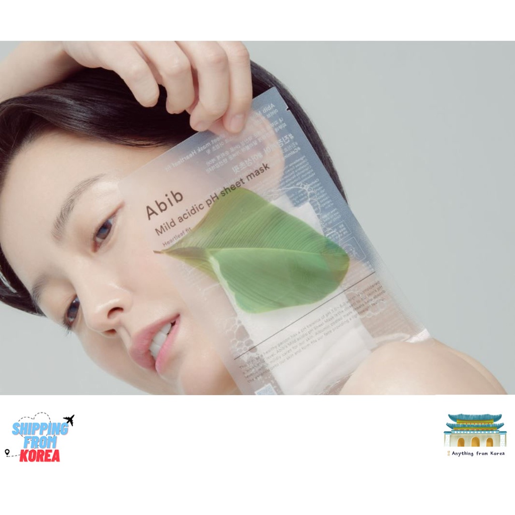 [Abib] Abib Mild Acidic แผ่นมาสก์หน้า pH ใบหัวใจ พอดี 1ea