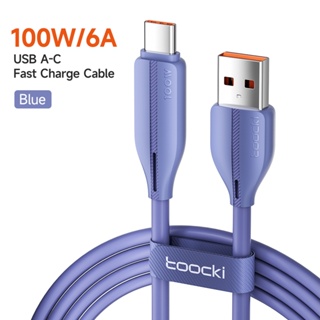 6a USB Type C สายเคเบิล 100W ชาร์จเร็ว สําหรับ Huawei P50 P40 USB C สายชาร์จโทรศัพท์ Type-C สายชาร์จข้อมูล