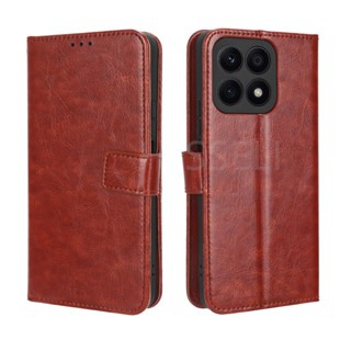 เคสโทรศัพท์หนัง PU ฝาพับ พร้อมช่องใส่บัตร สําหรับ Honor X8A X8A