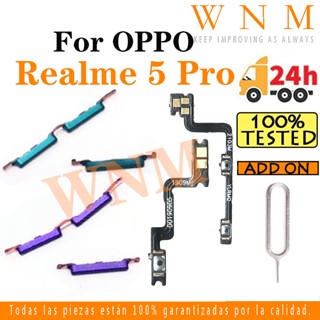 ปุ่มปรับระดับเสียง ปุ่มเปิดปิด ด้านข้าง แบบเปลี่ยน สําหรับ OPPO Realme 5 Pro