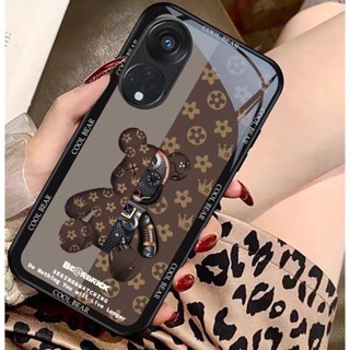 เคส OPPO Reno 8T 5G เคส OPPO Reno 10 Pro 8Z 7Z 6Z 8 7 6 5 4 7 8 Pro เคส OPPO A98 A78 A77 A77S A78 A96 A95 A76 A57 A54 A74 A16 A55 A16K A15 S A17K A94 A9 2020 พร้อมกล้องเคสโทรศัพท์มือถือ ลายการ์ตูนหมี สําหรับ