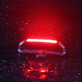 Rockbros ไฟท้ายจักรยาน LED สว่างมาก ชาร์จ USB กันน้ํา สีแดง สําหรับจักรยานเสือภูเขา