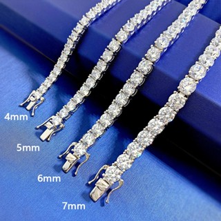 5mm/6mm/7mm zirconia diamond Tennis bracelet silver 925