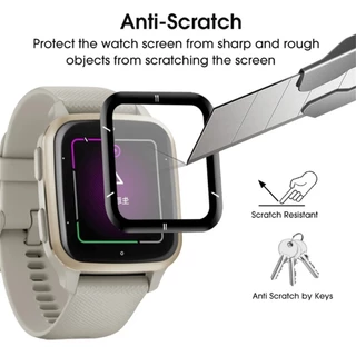 ฟิล์มกันรอยหน้าจอ 3D สําหรับ Garmin Venu Sq / Sq 2 Music