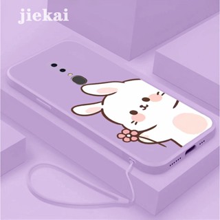 เคส OPPO F11 A9X เคสโทรศัพท์ ซิลิโคน กันกระแทก ดีไซน์ใหม่ การ์ตูนกระต่าย ดอกคําฝอย น่ารัก