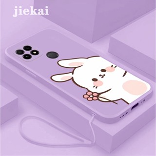 เคสโทรศัพท์มือถือ ซิลิโคน กันกระแทก ลายการ์ตูนกระต่าย ดอกคําฝอยน่ารัก สําหรับ OPPO A15 A15S A35 2021