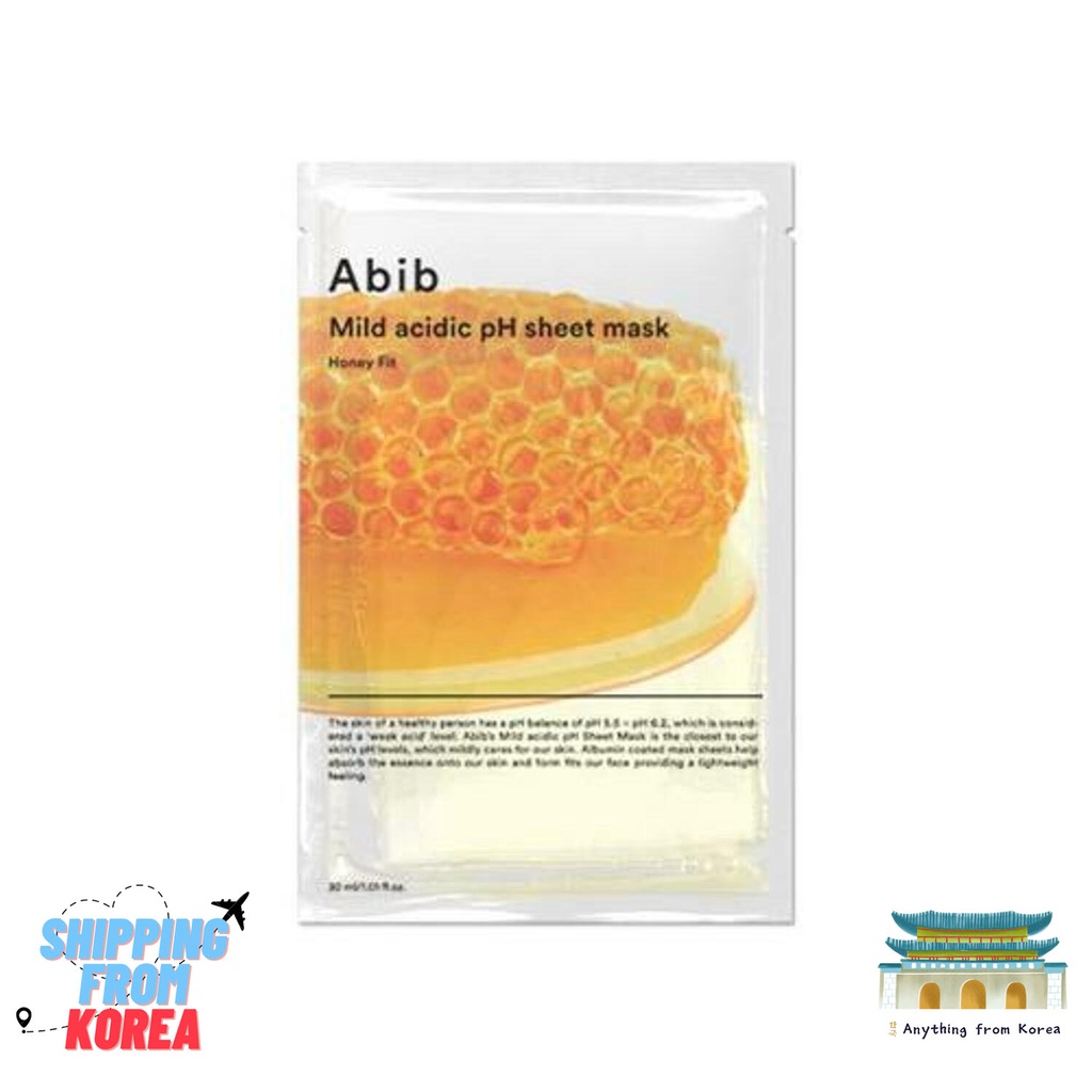 [Abib] Abib Mild Acidic แผ่นมาส์กน้ําผึ้ง pH Fit 1ea