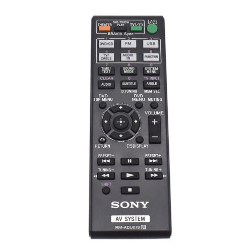 รีโมทคอนโทรลสําหรับ Sony RM-ADU079 RM-ADU078 รองรับ DAV-DZ730/TZ715/TZ215/HBD-TZ215