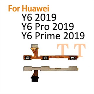 ใหม่ ปุ่มสวิตช์เปิด ปิด ด้านข้าง สายเคเบิ้ลอ่อน สําหรับ Huawei Y6 Pro 2019 Y6 Prime 2019