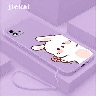 เคสโทรศัพท์มือถือ ซิลิโคน กันกระแทก ลายการ์ตูนกระต่าย ดอกคําฝอยน่ารัก สําหรับ Realme C11 2020 C11 2021 C21Y C25Y