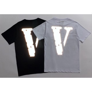 Vlone คลาสสิคแฟชั่นเสื้อยืดแขนสั้นลําลองคอกลมสไตล์ใหม่สําหรับผู้ชายและผู้หญิง