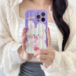 เคสโทรศัพท์มือถือ ลายน่ารัก สีม่วง สําหรับ iPhone 11 12 12pro 12promax 13 13pro max 14 14pro 14promax