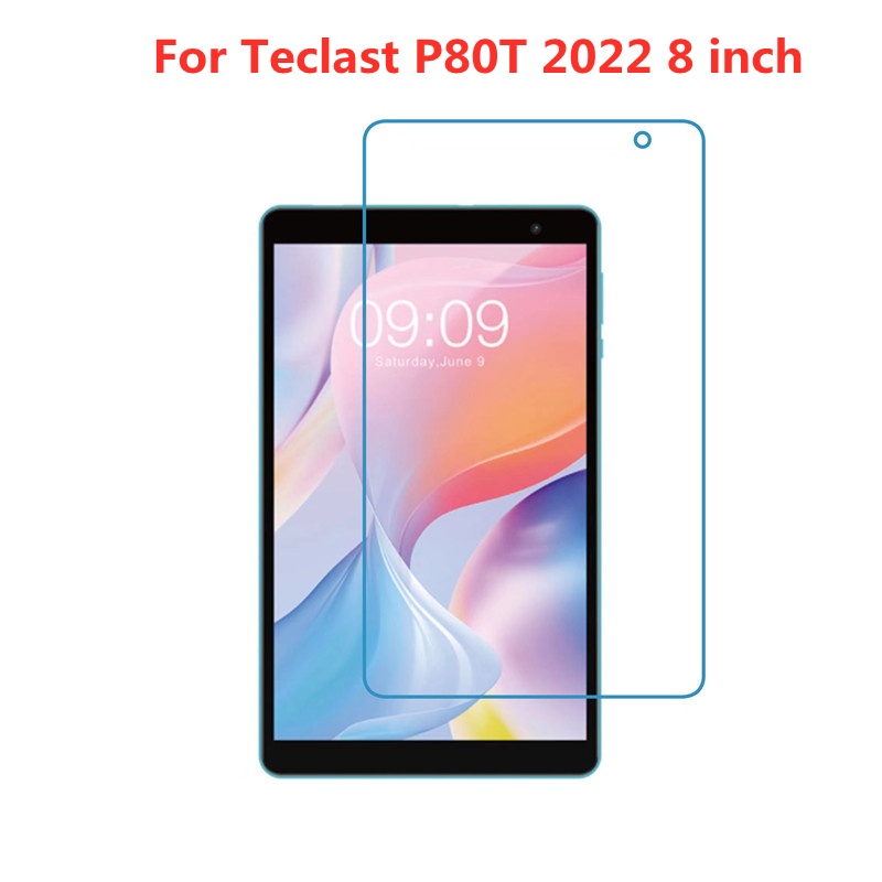แท็บเล็ตกระจกนิรภัยป้องกันหน้าจอสําหรับ Teclast p80t p80t 2022 8 นิ้วฟิล์มแก้วแท็บเล็ต