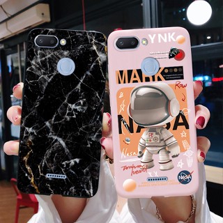 เคสโทรศัพท์ซิลิโคน TPU แบบนิ่ม ลายนักบินอวกาศ สีดํา สําหรับ Xiaomi Redmi 6 Redmi 4X Redmi6 Redmi4X