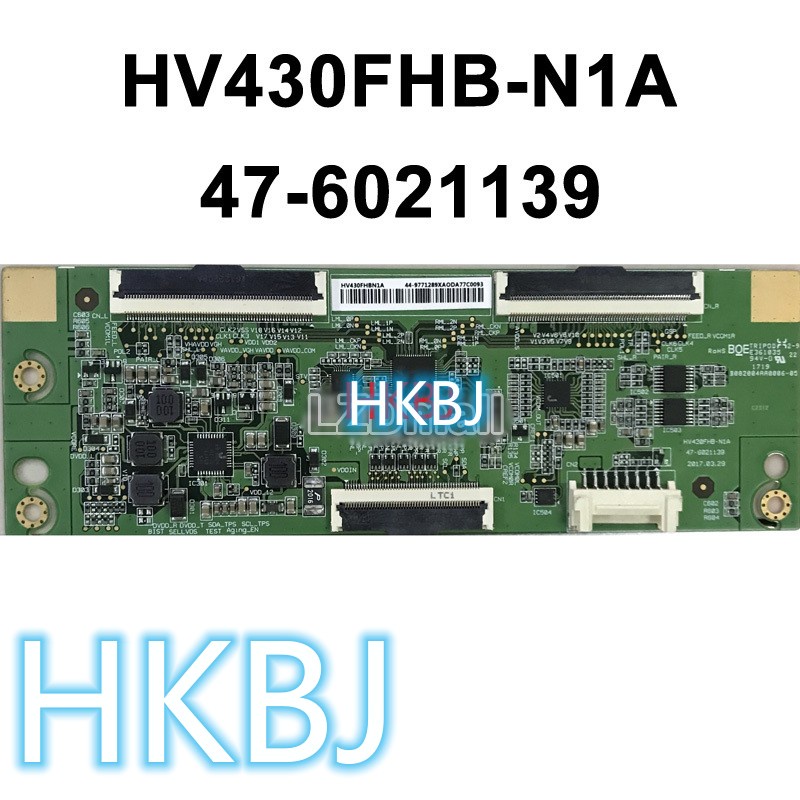 1PC ใหม่ HV430FHB-N1A 1 ชิ้น TCON บอร์ด HV430FHB-N1A 47-6021139 บอร์ดลอจิกทีวี T-CON HV430FHBN1A,รับ