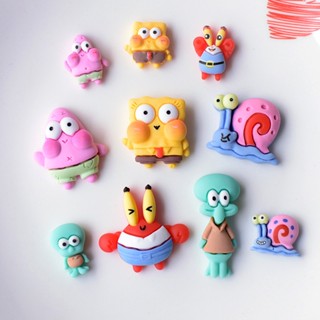 【🎈Ooyoudo】Spongebob Charm Crocs / Jibbitz / Button Crocs / Charm สําหรับเครื่องประดับ DIY อุปกรณ์เสริม【แตะผู้หญิง jibbitz อุปกรณ์เสริม】