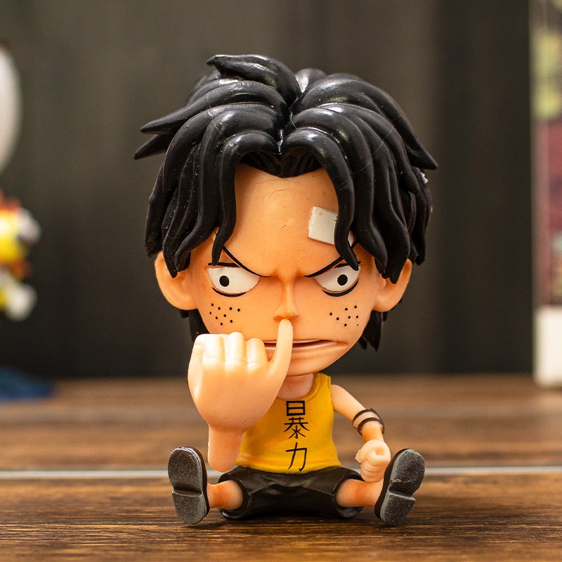 ตุ๊กตาฟิกเกอร์ ONE PIECE Sitting Position Big Head ขนาดเล็ก 8-10 ซม. ของเล่นสําหรับเด็ก - รูปที่ 4